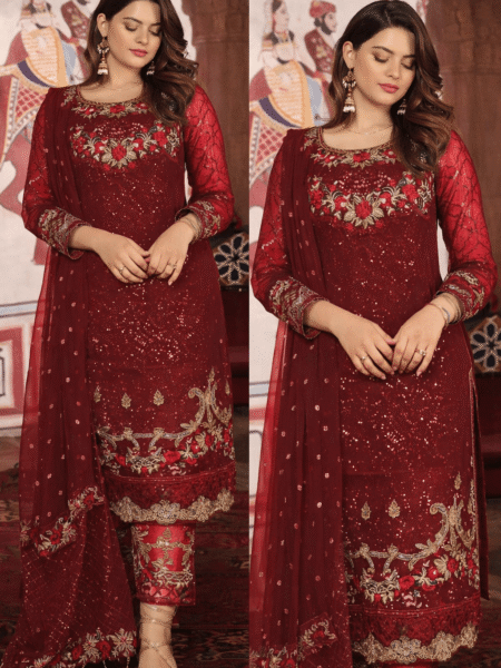 সেলাই ছাড়া (আনরেডি) এম্বোডারি ড্রেস কোড - 1239