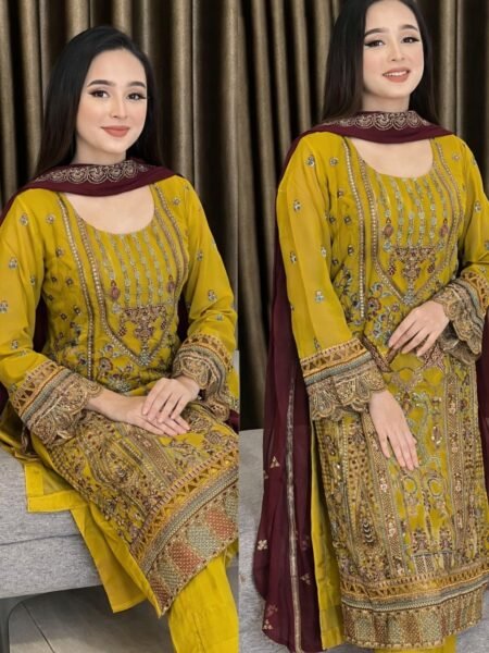 সেলাই ছাড়া (আনরেডি) এম্বোডারি ড্রেস কোড - 1542