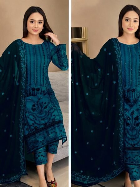 সেলাই ছাড়া (আনরেডি) এম্বোডারি ড্রেস কোড - 1501