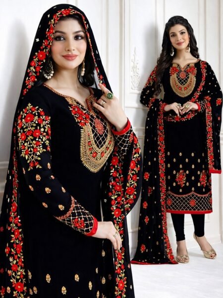 সেলাই ছাড়া (আনরেডি) এম্বোডারি ড্রেস কোড - 1203