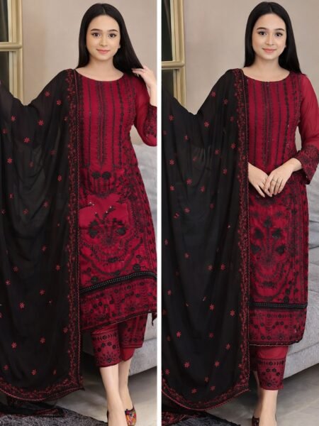 সেলাই ছাড়া (আনরেডি) এম্বোডারি ড্রেস কোড - 1618